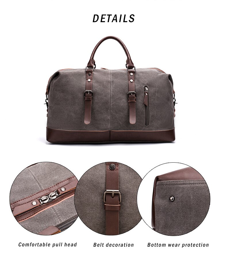 Grande capacidade de viagem saco multifunction men alça ombro duffel saco à prova dmultiple água vários bolsos bagagem sacos mala roupas