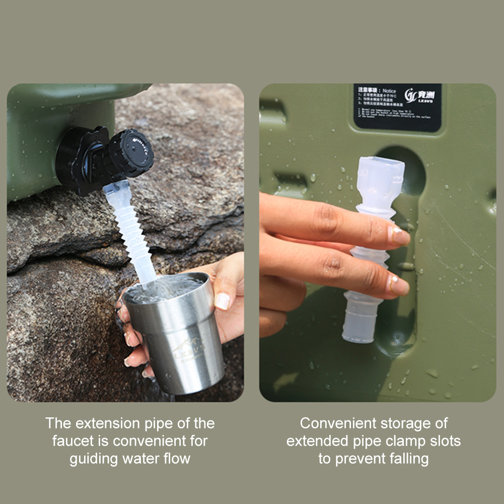 10/11/12L Water Bucket Large Capacity Water Pouch With Detachable Faucet Portable Drinking Water Container Camp Water Bag ﻿
