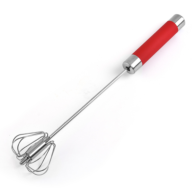 Semi Automatic Egg Beater 304 Stainless Steel Egg Whisk Manual Hand Mixer Self Turning Egg Stirrer Kitchen Accessories Egg Tools: Type4 large