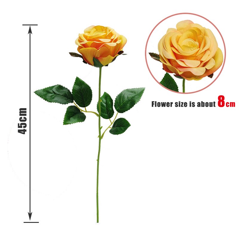 Kunstbloemen Kunstbloemen Rose Kunstmatige Bloemen Boeket Voor Decoratie 7 Kleuren