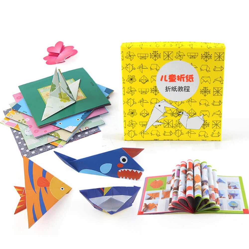 120Pcs/200Pcs/240Pcs Kids Cartoon Kleur Papier Vouwen En Snijden Speelgoed Kind Kingergarden Art Craft diy Educatief: 200Pcs