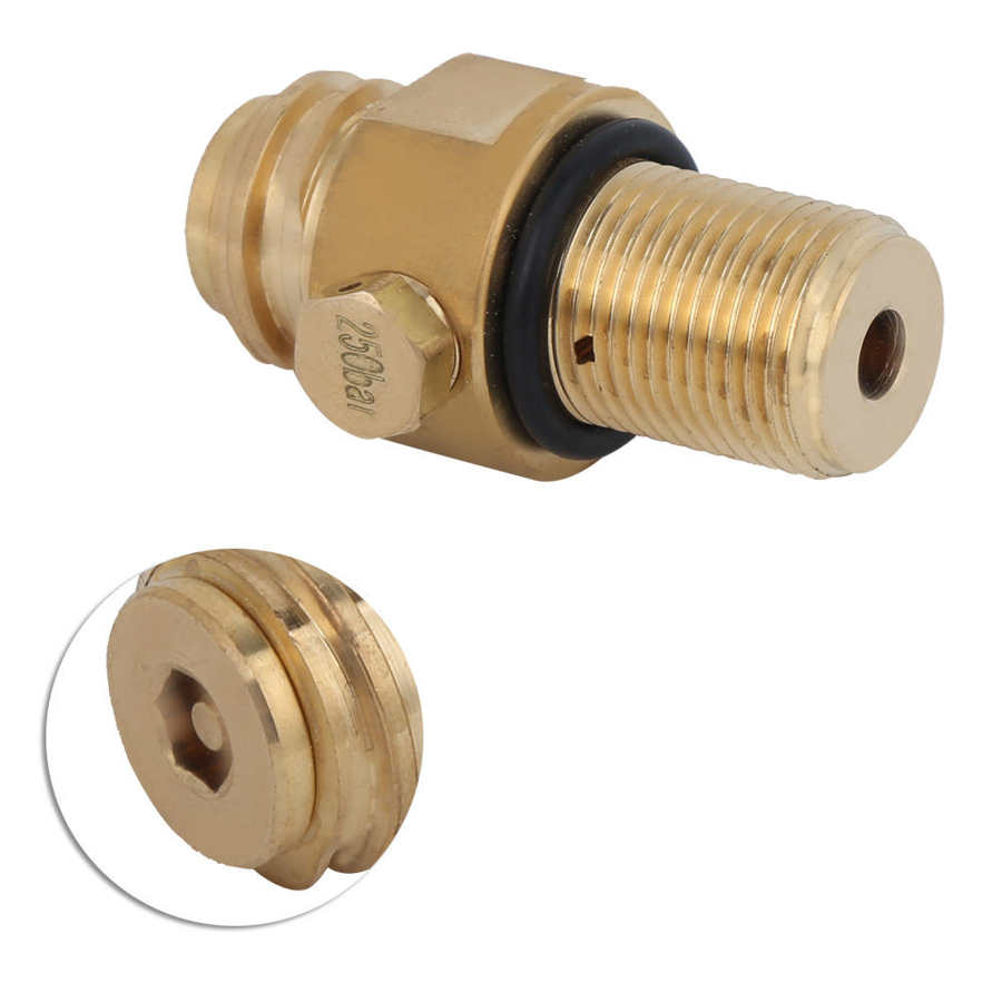 CO2 Valve Adapter CO2 Valve Adapter Thread Converter Replacement Part Brass M18 x 1 5 for Water Machine CO2 Valve