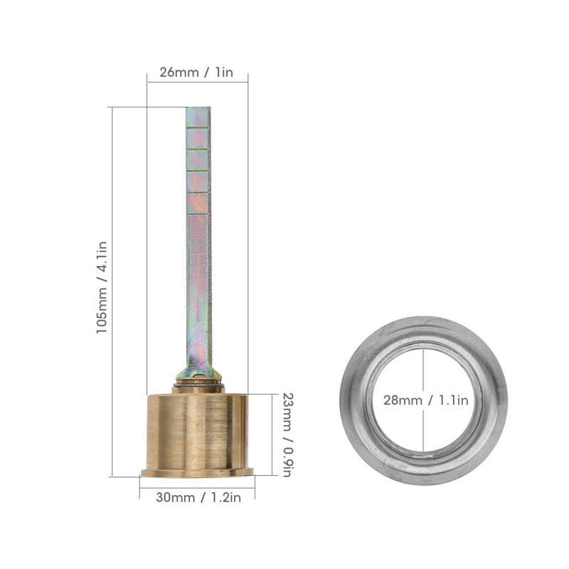 Copper Security Lock Round Anti‑Theft Interior Door Mechanical Lock Cylinder for Iron Wooden Safety Doors with 3 Keys