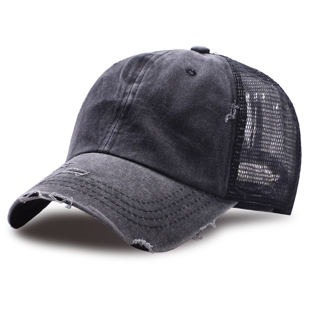 Akira synthwave japan anime baseball hat åndbar casual mesh golf kasketter sport bomuld trucker hatte unisex udendørs snapback cap: Sort