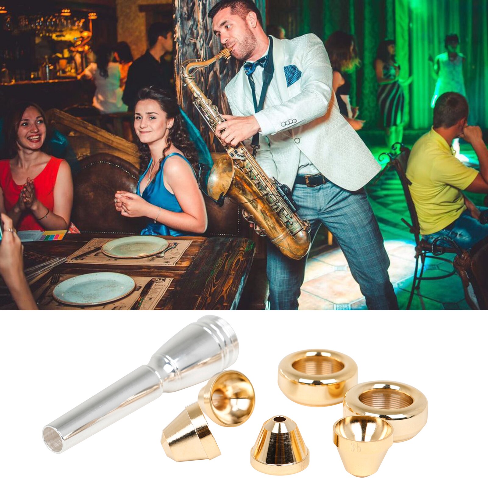 Mosiądz posrebrzany ustnik trąbka zestaw nadaje się robić 3C 2C 2B 3B róg ustnik dla początkujących i profesjonalnych graczy