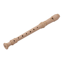 Baroque Style Fingering 8 Holes Clarinet Soprano Descant Recorder ABS Flute with Cleaning Stick Portable Lanyard Finger Rest