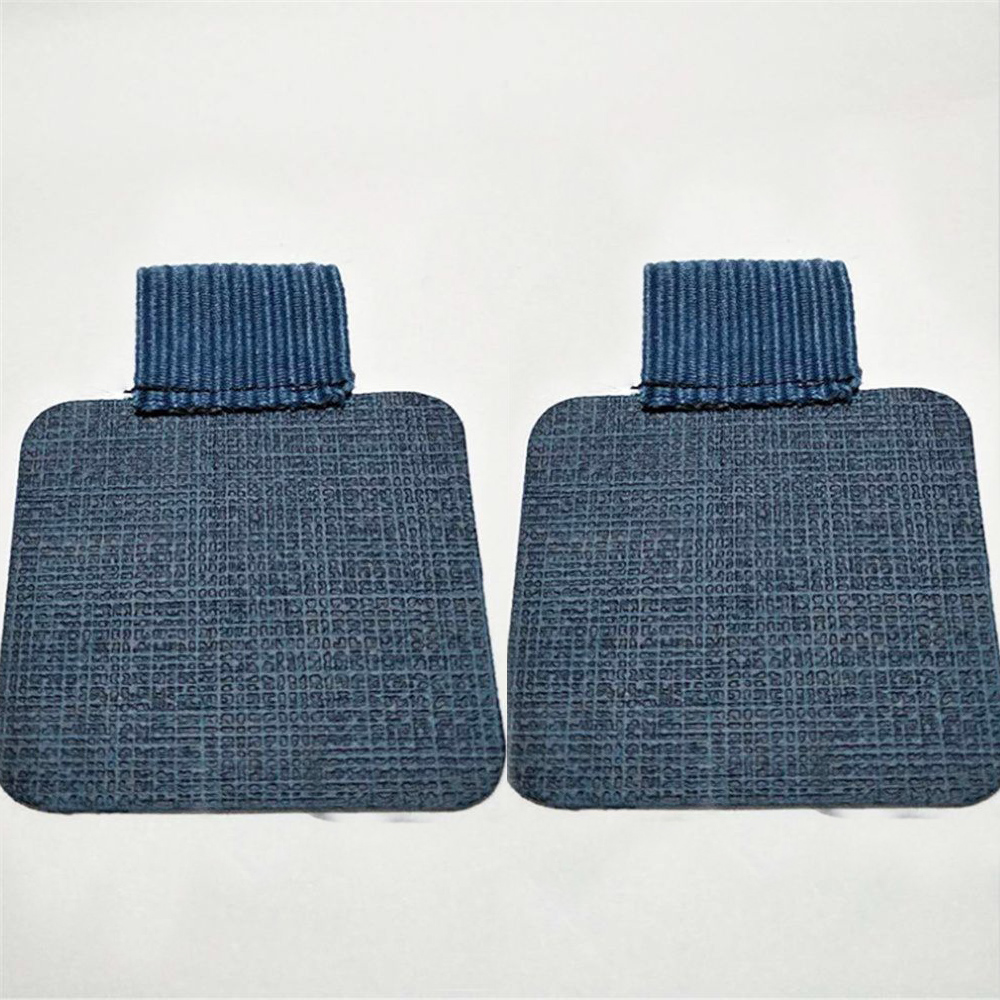 Porte-crayon en cuir PU auto-adhésif, 2 pièces, boucle élastique, pince à crayon, organisateur de papeterie pour carnet de notes, Journal planificateurs: E-2pcs dark blue