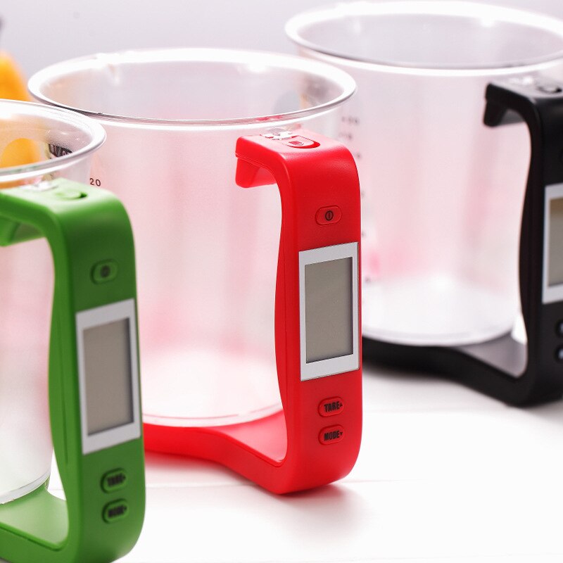 Measuring Cup Kitchen Scale Digital Beaker Libra Electronic Tool LCD Display Temperature Baking Accessories Balance Cuisine