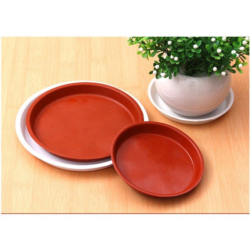 Garden Pot Case 1PCS Round Shape Plastic Solid Color Garden Pot Saucer Plant Pot Drip Tray Planter Pallet Flower Pot Trays