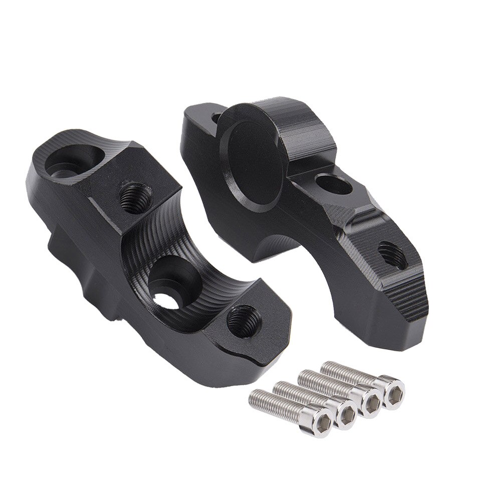 Abrazadera de manillar de 28mm para motocicleta, elevador de montaje de manillar elevado para BMW S1000R, S1000XR, S1000 R, XR, , , , ,: Black