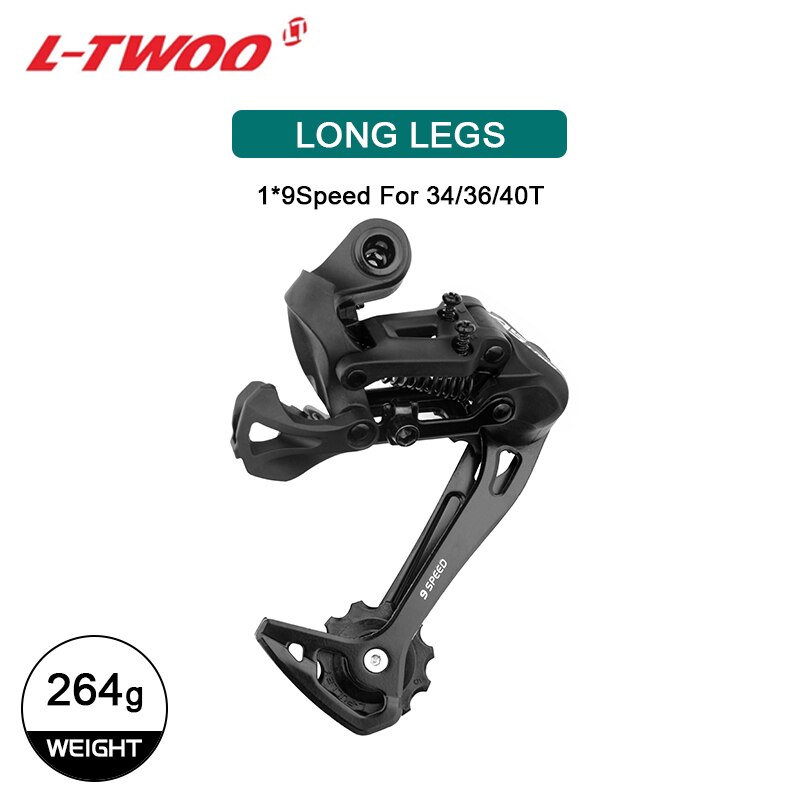 L-TWOO-A5 przerzutka tylna MTB i zestaw rowerowy drogowy 1*9 prędkości, dźwignia zmiany biegów 9 prędkości, 2x9 V, nadaje się robić Shimano sram: 9S A5 czerwony(Max 40T)