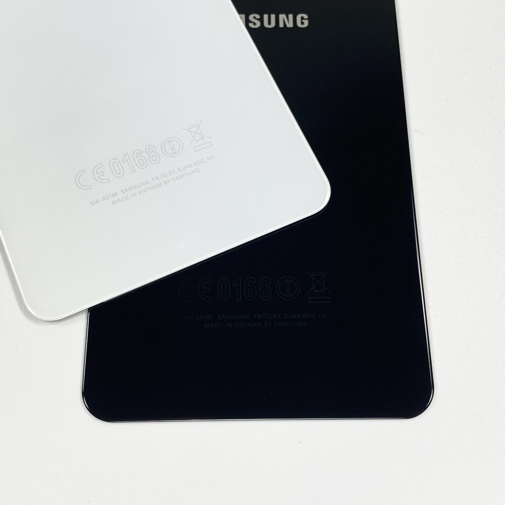 Do SAMSUNG Galaxy A3 A310 A5 A510 A7 A710 A9 A910 2016 powrót pokrywa baterii obudowa drzwi tylna szklana obudowa Shell naklejki samoprzylepne