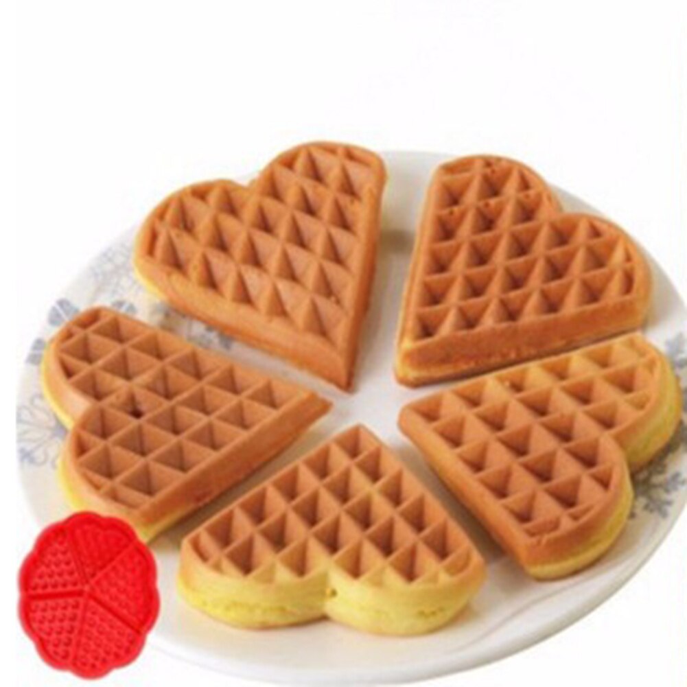 Siliconen Waffle Mold Bakvormen Tool Oven Non-stick Siliconen Baker Keuken Voor Huishoudelijke Keuken Handig Deel