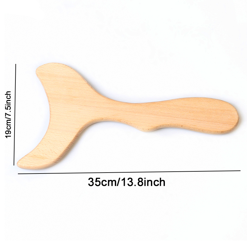 Handheld Wood Roller kijek do masażu drewniany masażer brzucha do uda Butt noga do masażu mięśni Release Anti Cellulite: Style G