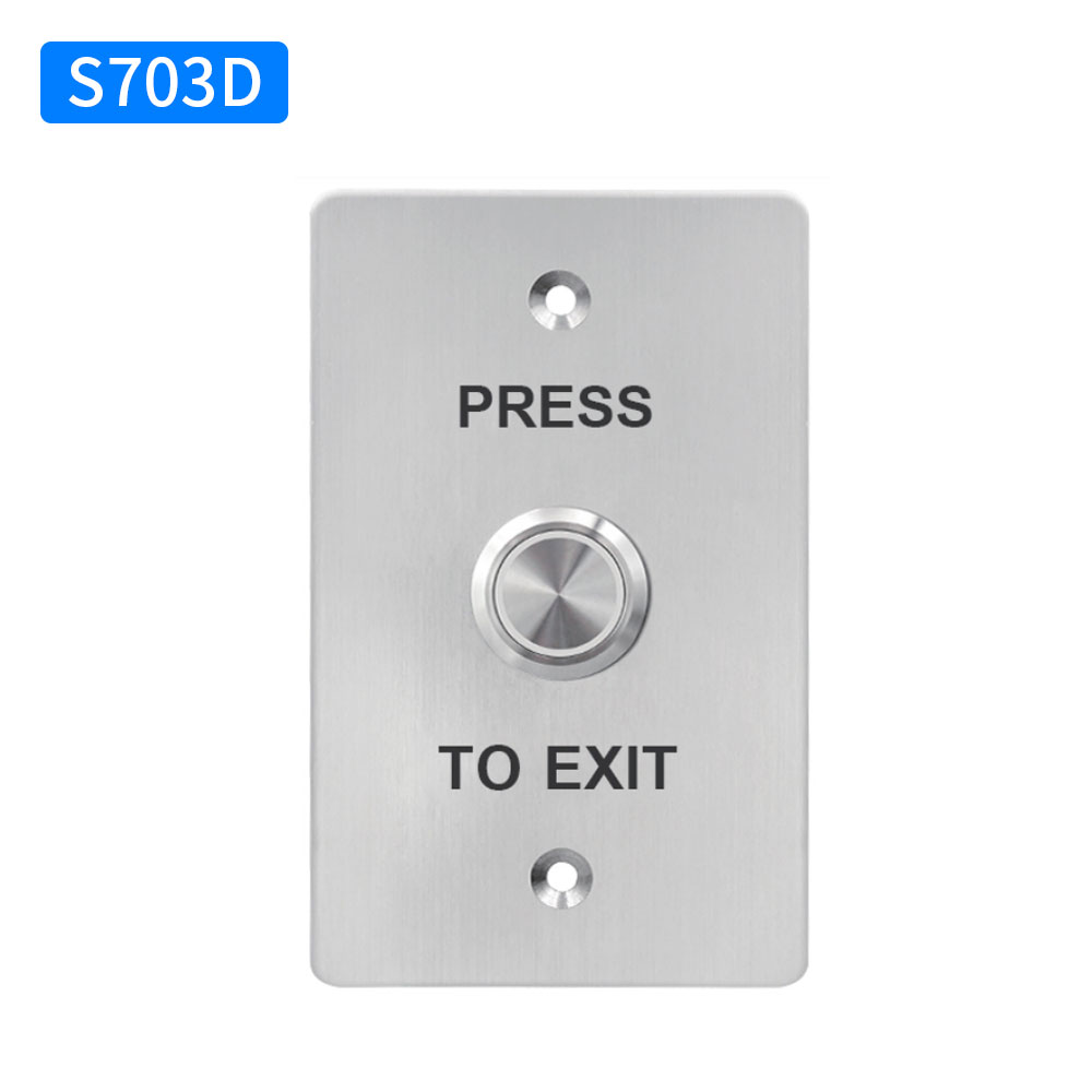 Waterproof Door Push Exit Button Gate Release Switch Opener COM NC NO LED Backlight For Door Access Control System Entry Outdoor: Ivory