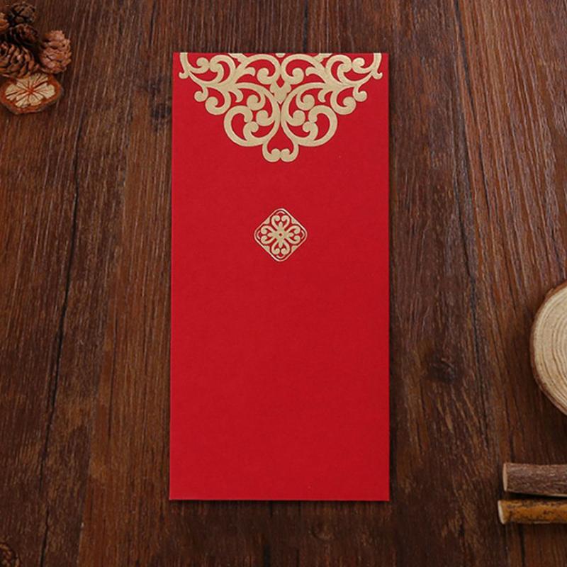 10 stks/set Rode Envelop Chinese Jaar Rode Pocket Envelop maat 8.8*18 cm