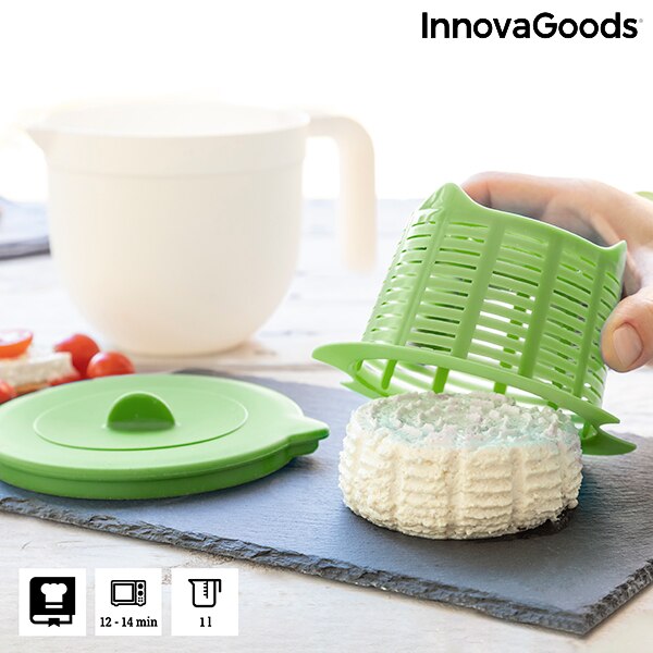 Moule pour fabrication de fromage frais, avec manuel et recettes, Freashy InnovaGoods
