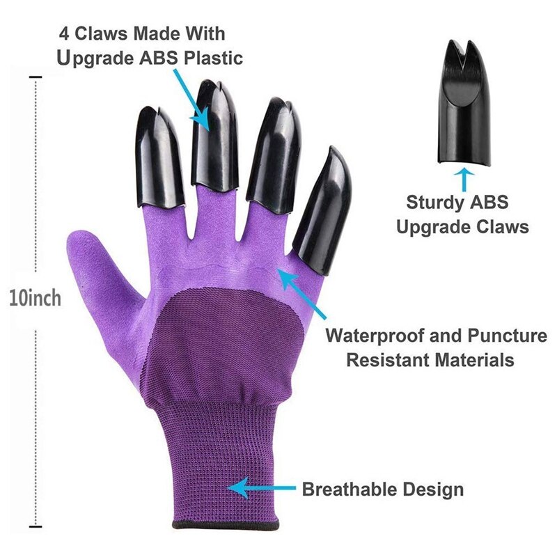 Upgrade Garden Elf Gloves with Paws Waterproof and Breathable Garden Gloves for Excavation Unisex Gardening