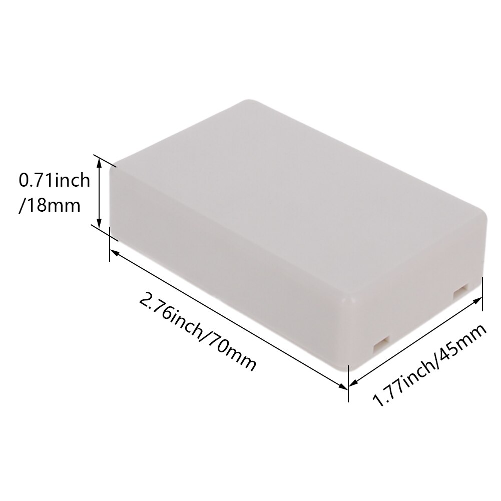 Fielect 70*45*18 Elektronische Junction Box Abs Plastic Voor Elektronische Projecten Case Elektrische Project Behuizing Junction Box stof: white 5pcs