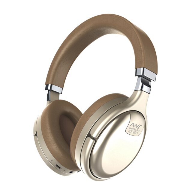 Bluetooth 5.0 Headphones, Lightweight Noise Cancelling Stereo Sound Overhead Headset for Home Office Travel: C