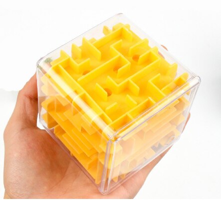 3D Doolhof Magische Kubus Transparant Zeszijdige Puzzel Speed Cube Rollende Bal Game Cubos Doolhof Speelgoed Voor Kinderen Educatief