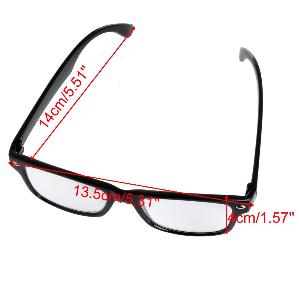 Gafas de lectura para presbicia Unisex, lentes cuadrados y grandes, para leer en el campo, con borde clásico, + 1,0 ~ + 4,00