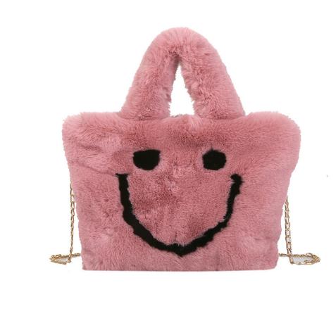 Tassen Handbagsautumn En Winter Handtas Pluche Clamshell Zak Luipaard Print Grote Capaciteit Tote Bag Handtassen: L