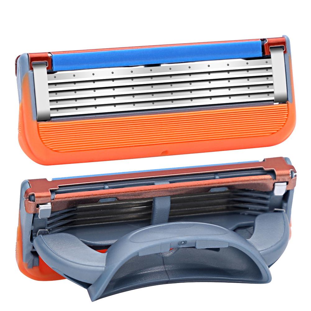 Men Razor Blades Shaving Cassettes 5 layers Facial Care Replace Cutter Head Tool Men Shaving Blades Compatible Shaving