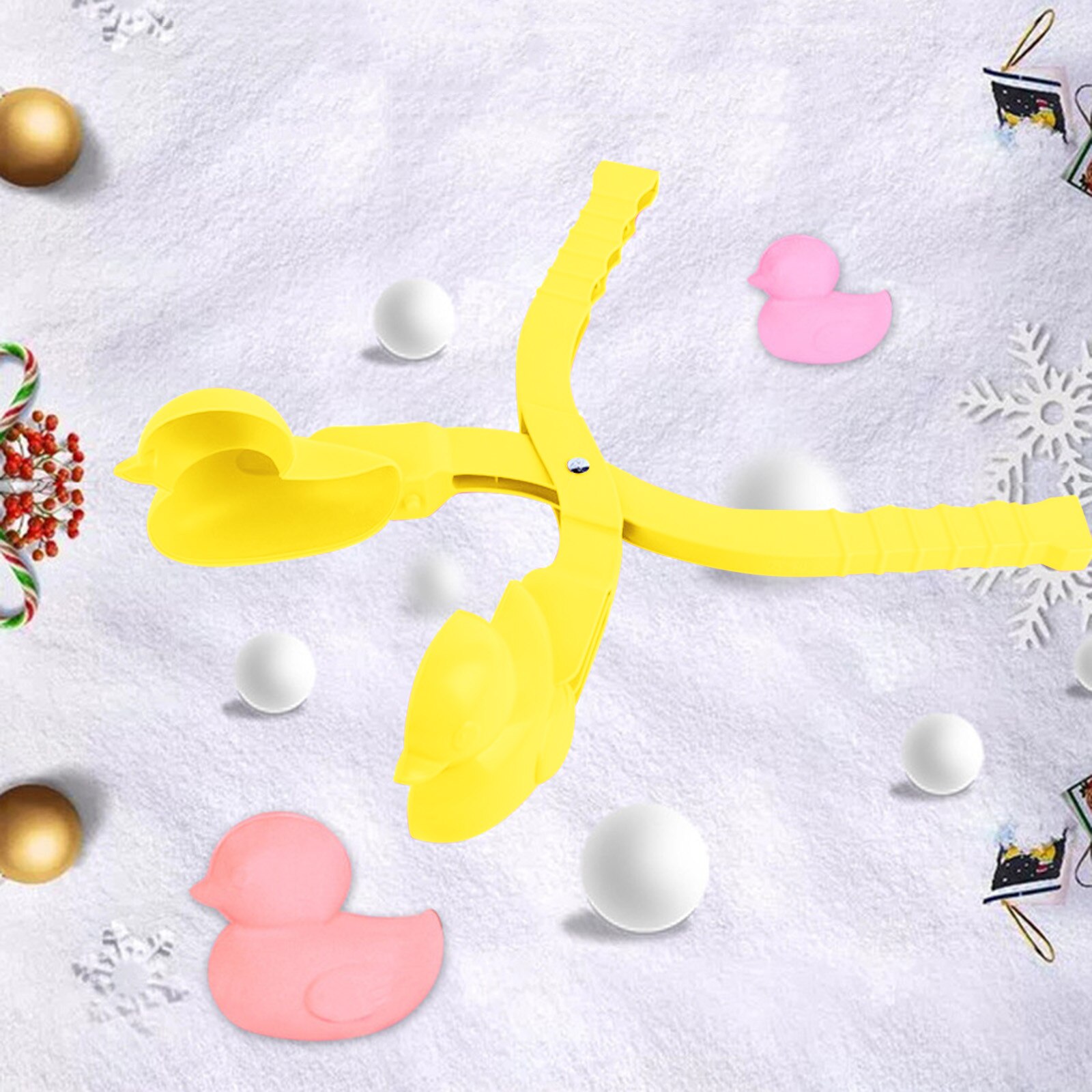 4 stücke Kreative draussen Spaß & Sport Karikatur SchöNe Ente Geformt Schneeball Hersteller Clip freundlicher draussen Winter Schnee Sand bilden werkzeug