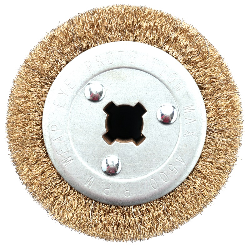 GTBL Wire Brush Wheel Wood Open Paint Polishing Deburring Wheel For Electric Striping Machine