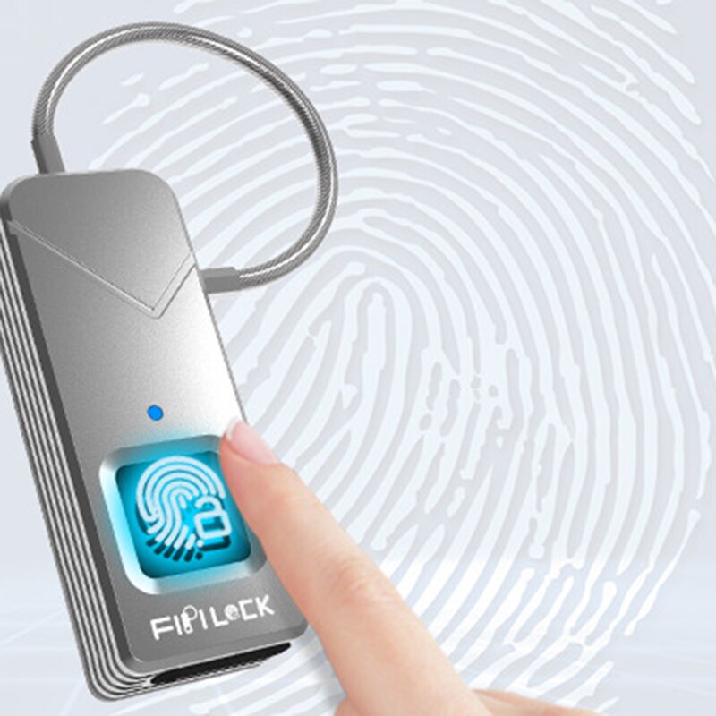 Fipilock FL-S2 Smart Lock Keyless Fingerprint Lock IP65 Waterproof Anti-Theft Security Padlock Door Luggage Case