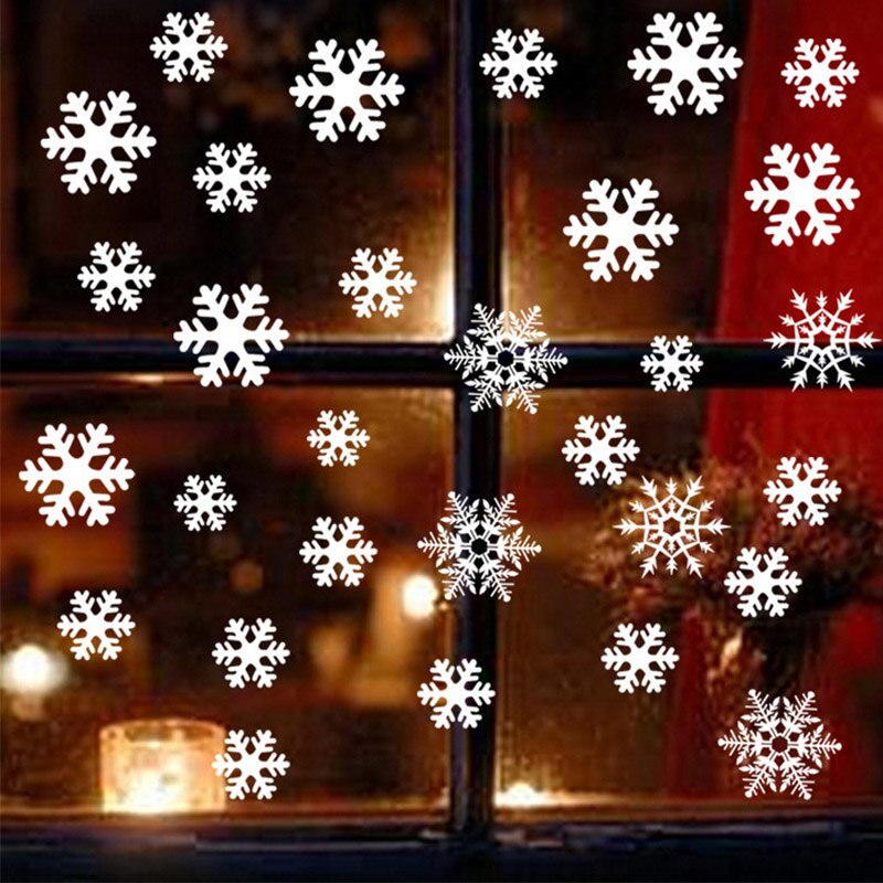 Weihnachten Fenster Wand Aufkleber Schneeflocke/Elch/Santa Claus Xmas Party Decor