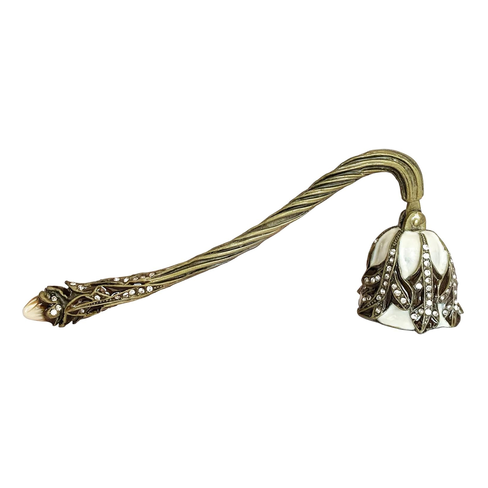 Vintage Flower Candle Snuffer Decorative Candle Extinguisher Flame Safely Long Handle Putting Out Fire Candle Extinguishing Tool