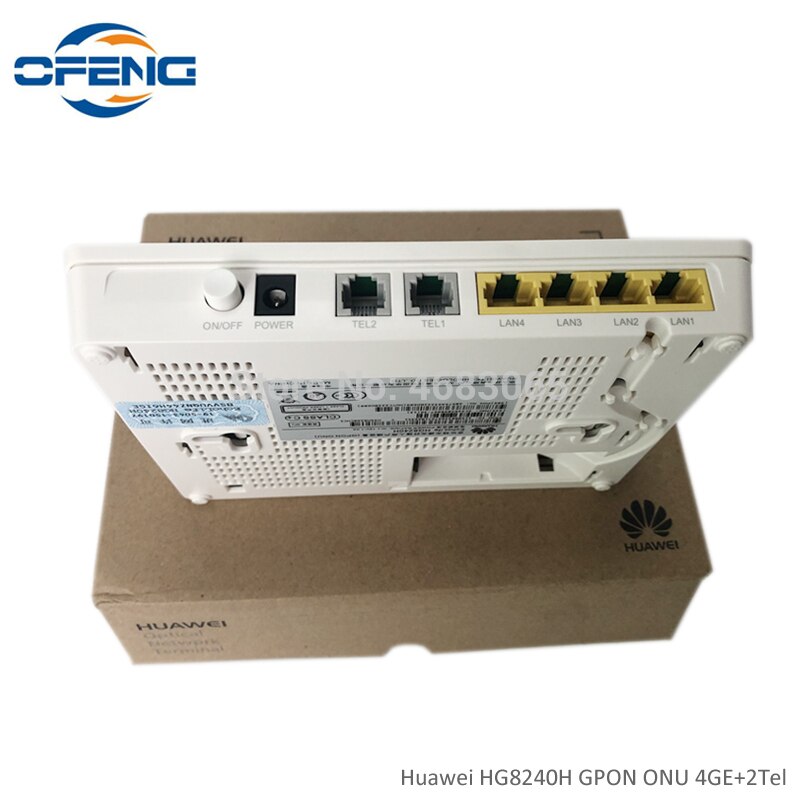 huawei HG8240H GPON ONU ONT 4GE+ 2TEL Port SC UPC connector Optical network terminal Same function as HG8245H/HG8247H