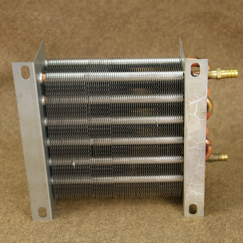 Radiador de condensador para congelador, refrigerador refrigerado por aire, con aleta de aluminio y tubo de cobre, intercambiador de calor con ventilador