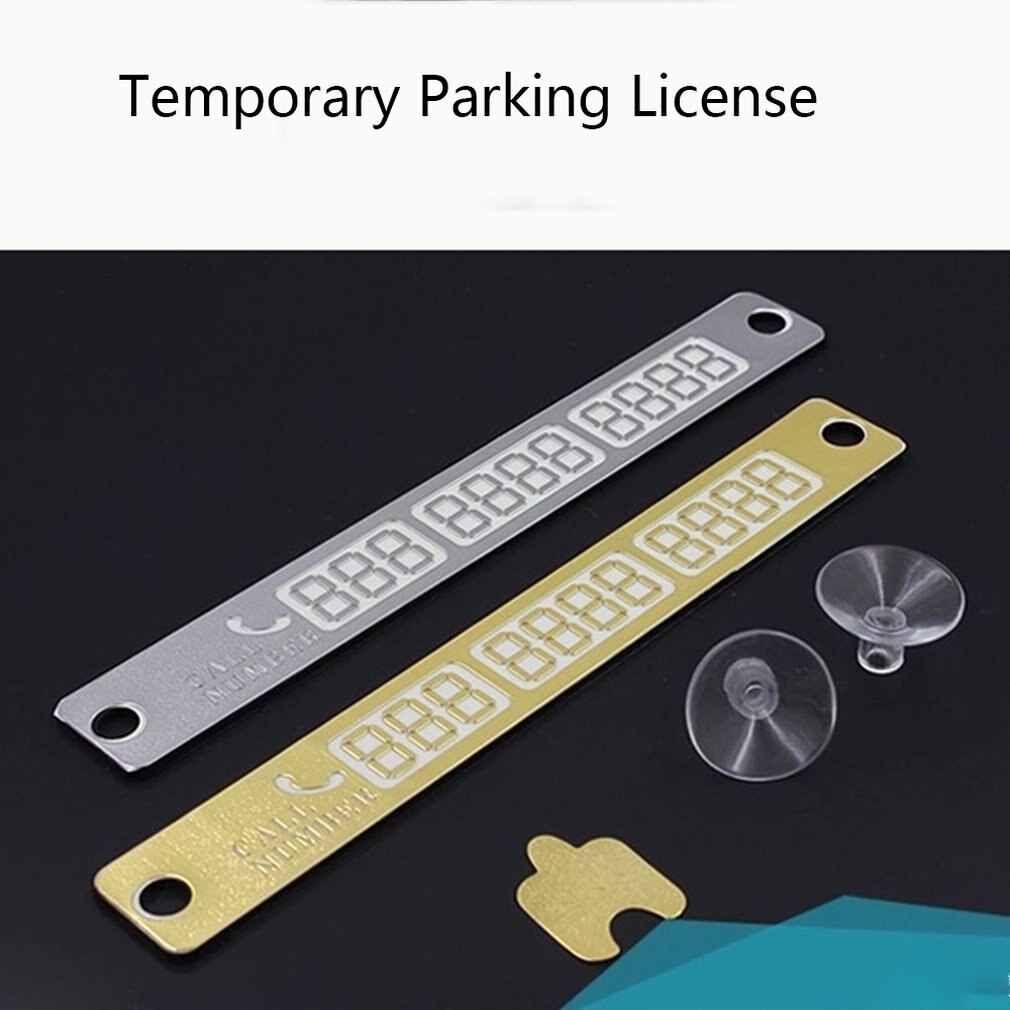 Auto Lichtgevende Tijdelijke Parkeerkaart Met Sukkels En Nachtlampje Telefoonnummer Tijdelijke Stop Teken Kaart Plaat