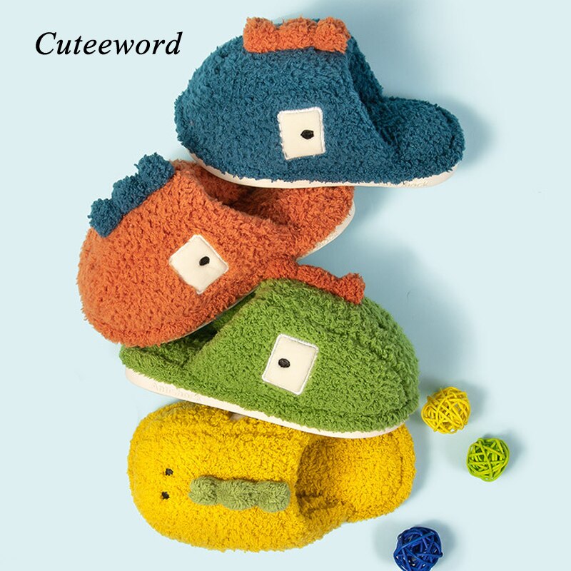 Indoor Kinderen Slippers In De Winter Kinderen Katoenen Schoenen Flats 3-6 Jaar Oude Warme Thuis Schoenen Non-slip Baby Jongens En Meisjes Slippers