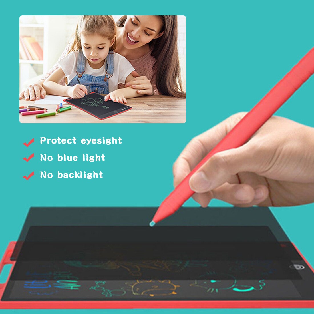 Digitale Tekening Tablet 8.5 "12" Lcd Schrijven Tablethandwriting Pads Elektronische Tablet Board Ultradunne Board Met Pen