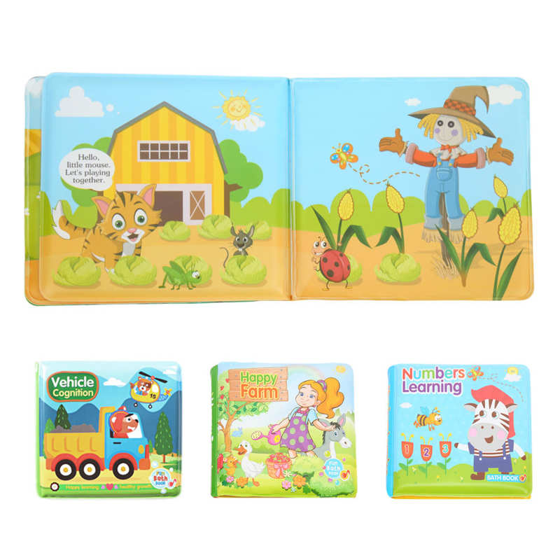 Infant Bath Book EVA Foam Bath Book for Bathroom for Bedroom for Travel
