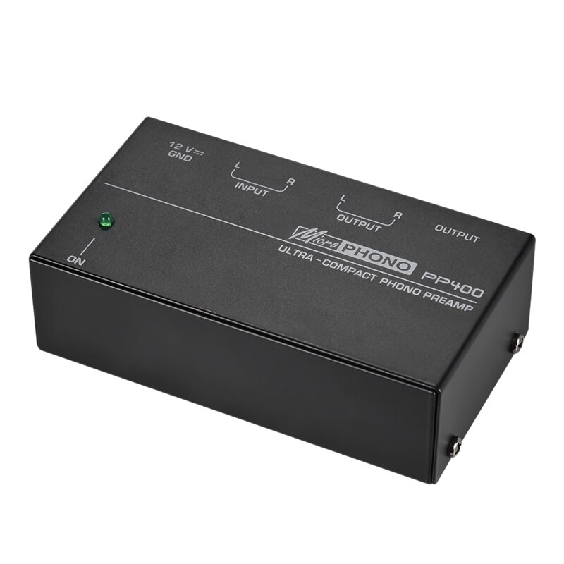Ultra-Compact Phono Preamplifier - RCA & 1/4 Inch TRS - Audio Receiver Amplifier