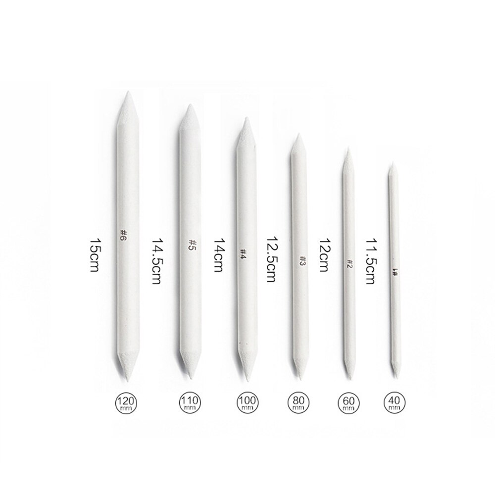 23Pcs Drawing Shading Tools Set White Drawing Charcoal Sketcking Tool for Sketch Art Blending Smudge Stump Stick