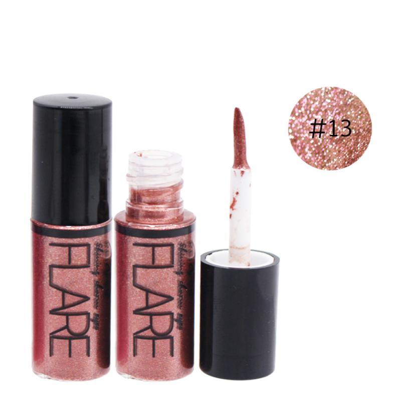 Pärlemorfärgad makeup flytande ögonskugga glitter ögonskugga vattenfast flytande ögonskugga skimmer ögonmakeup slät borsthuvud tslm 1: 13
