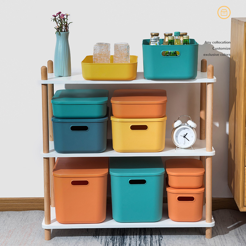 Plastic Storage Box Underwear Toy Stationery Organizer Makeup Jewelry Case Laundry Basket Kitchen Containers for Food with Lids
