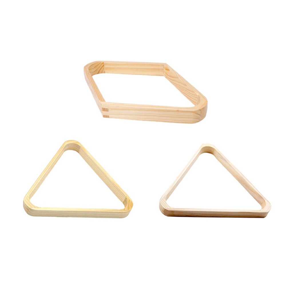 Wooden Triangle Snooker Pool Billiards Tripod Ball Rack Swing Ball Holder Triangle Ball Frame Accessories For Standard Balls AA