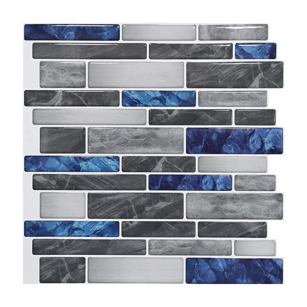 Mosaiikki itseliimautuva laatta backsplash seinätarra vinyyli kylpyhuone keittiö kodin sisustus tee itse vedenpitävä öljynkestävä