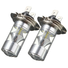 2x H7 2323 SMD 12 Samsung LED 60W High Power Auto Fog Running Driving gloeilampen Wit