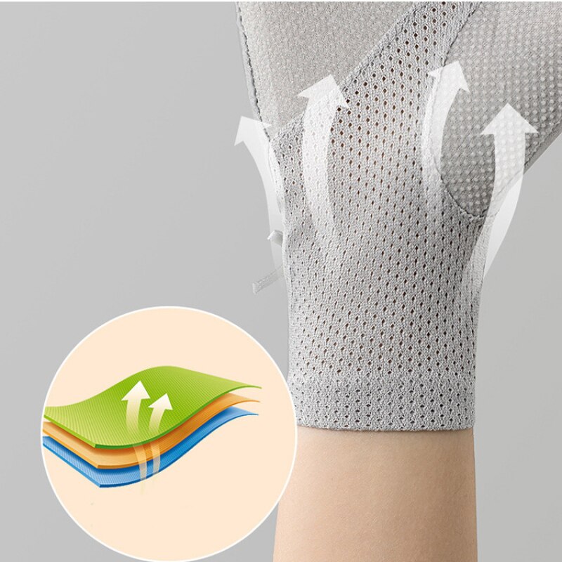 Gants d&#39;été fins en soie glacée pour femmes, dentelle Sexy, écran tactile, protection solaire, gants Anti-UV, antidérapants, fleurs délicates respirantes