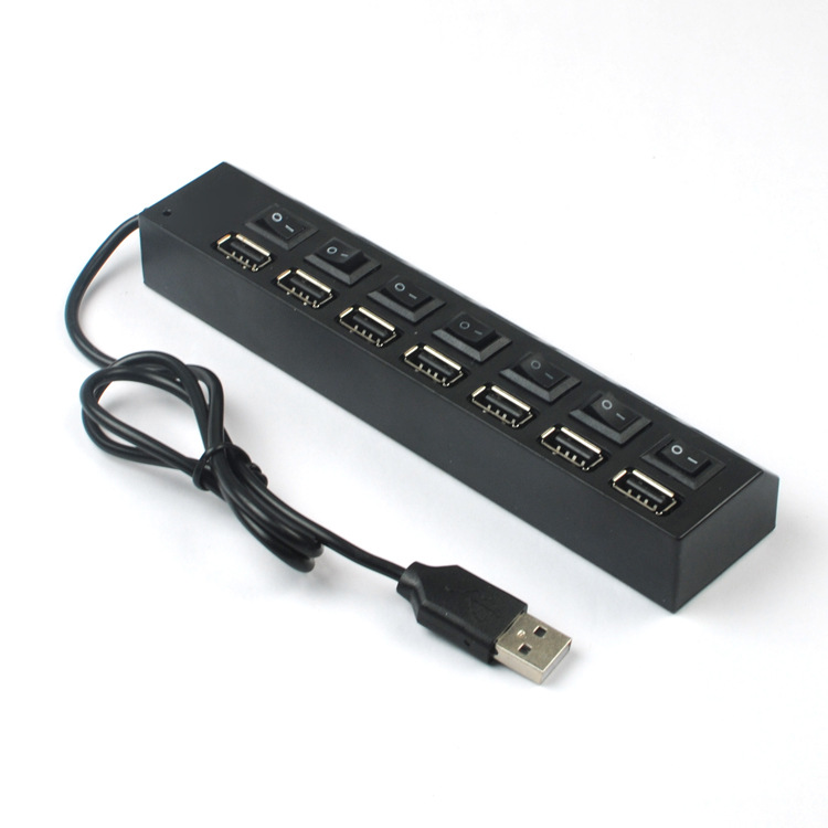 7 Ports High Speed USB Hub 4.0 Hub USB On/Off Switch Portable USB Splitter Peripherals Accessories For Computer