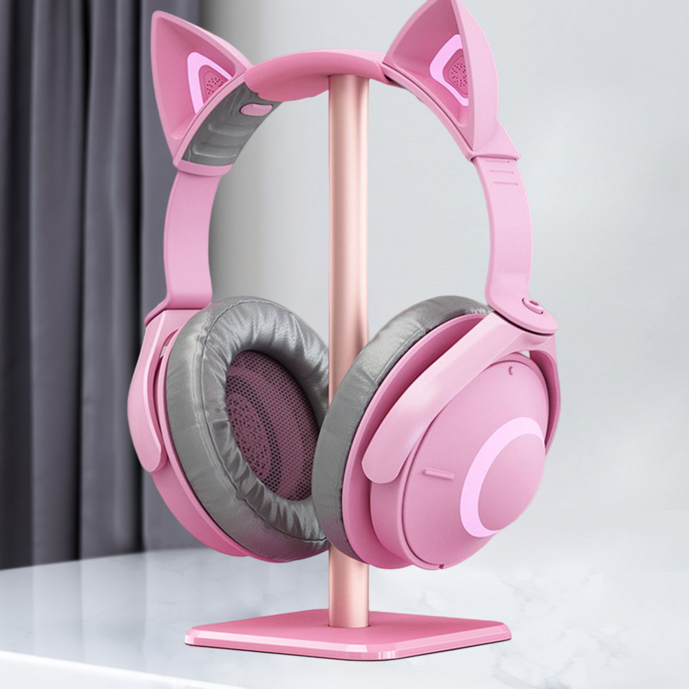 Headset-Ständer Kopfhörer halter aus Aluminium legierung, platzsparender Desktop-Organizer-Display-Kleiderbügel mit vertikaler Halterung