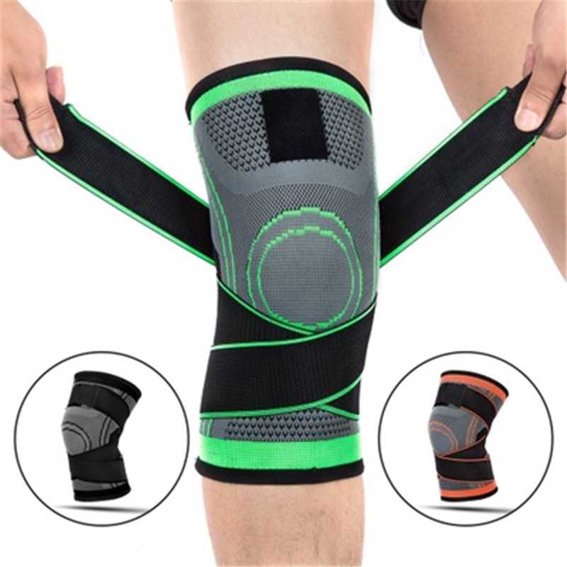 1PCS Sports Knee Brace Men Women Cycling Hiking Knee Pads Support Bandage Basketball Volleyball knee Protector Large Size S-XXL